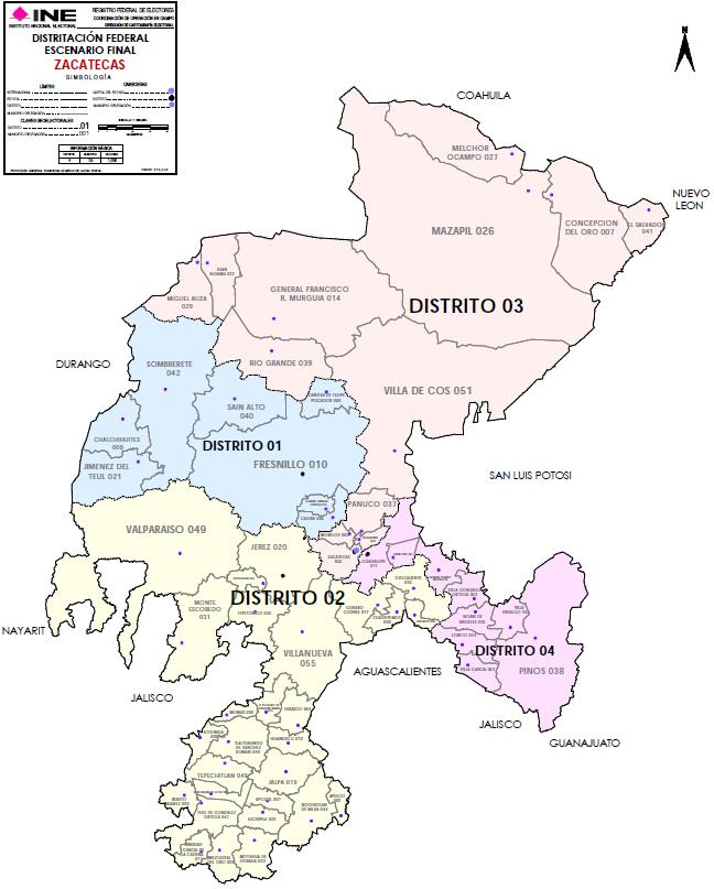 Distritos Zacatecas