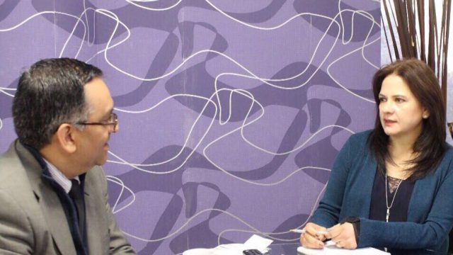Víctor Hugo Hernández Reyes, Secretario Ejecutivo y Julieta del Río Venegas, Comisionada Presidenta