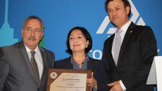 La titular de la Secretaría del Trabajo y Fomento al Empleo, Amalia García Medina estuvo presente en el Foro Laboral convocado por la COPARMEX CDMX.