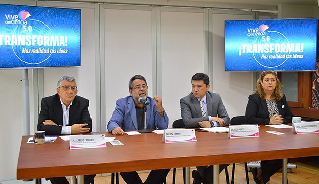 En el certamen Vive conCiencia pueden participar de manera individual o en equipo de tres personas los estudiantes de nivel superior que tengan una idea que solucione alguno de los problemas de su comunidad a partir de la ciencia, la tecnología y la innovación. (Foto: Zurisadai Palomera Galván /FCCyT.)