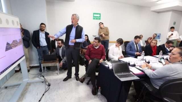 Joel Salas Suárez, Comisionado del INAI, en la primera Sesión Ordinaria con los integrantes de la Comisión de Gobierno Abierto y Transparencia Proactiva del SNT