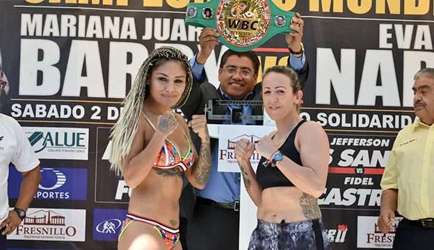 La Barbie Juárez y Eva María Naranjo cumplen con el pesaje