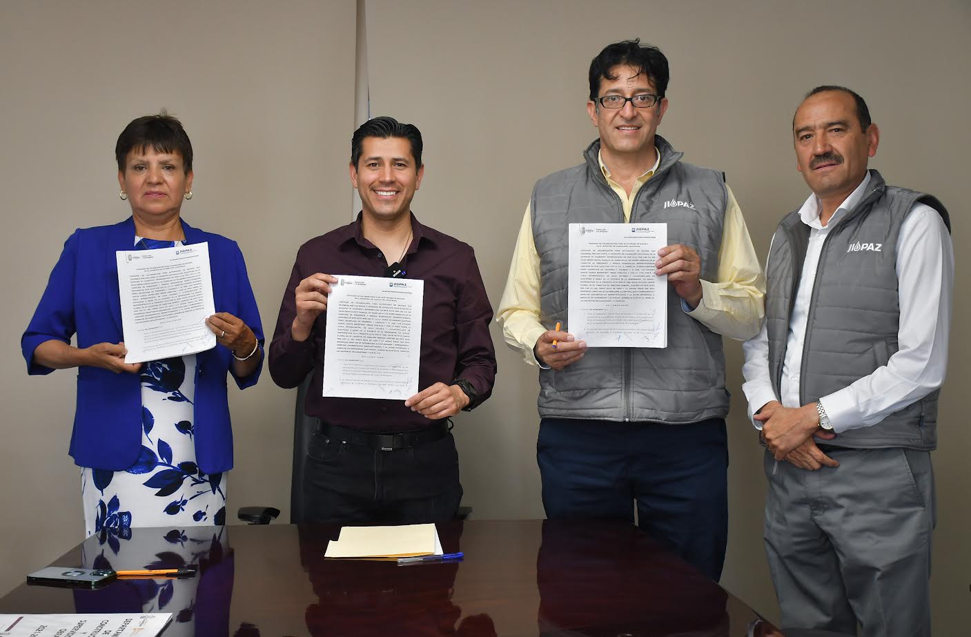 Firman convenio de colaboración Guadalupe y JIAPAZ para acciones de